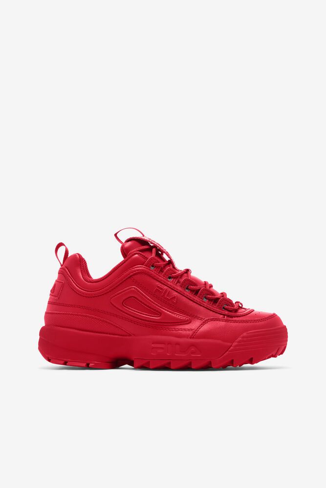 Fila Disruptor 2 Premium Red Sneakers Womens - NZ 37064-ICTR